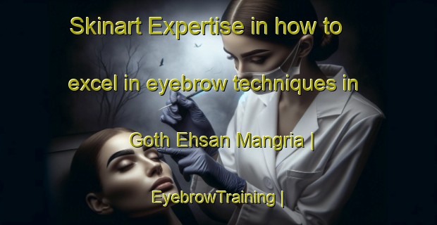 Skinart Expertise in how to excel in eyebrow techniques in Goth Ehsan Mangria | EyebrowTraining | EyebrowClasses | SkinartTraining-Pakistan